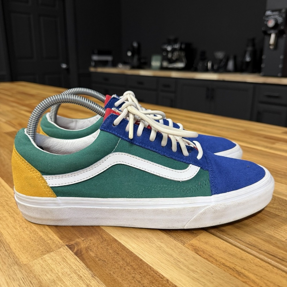 Vans Old Skool Yacht Club M8 W9.5 Multicolor Athletic Skate Shoes Sneakers
